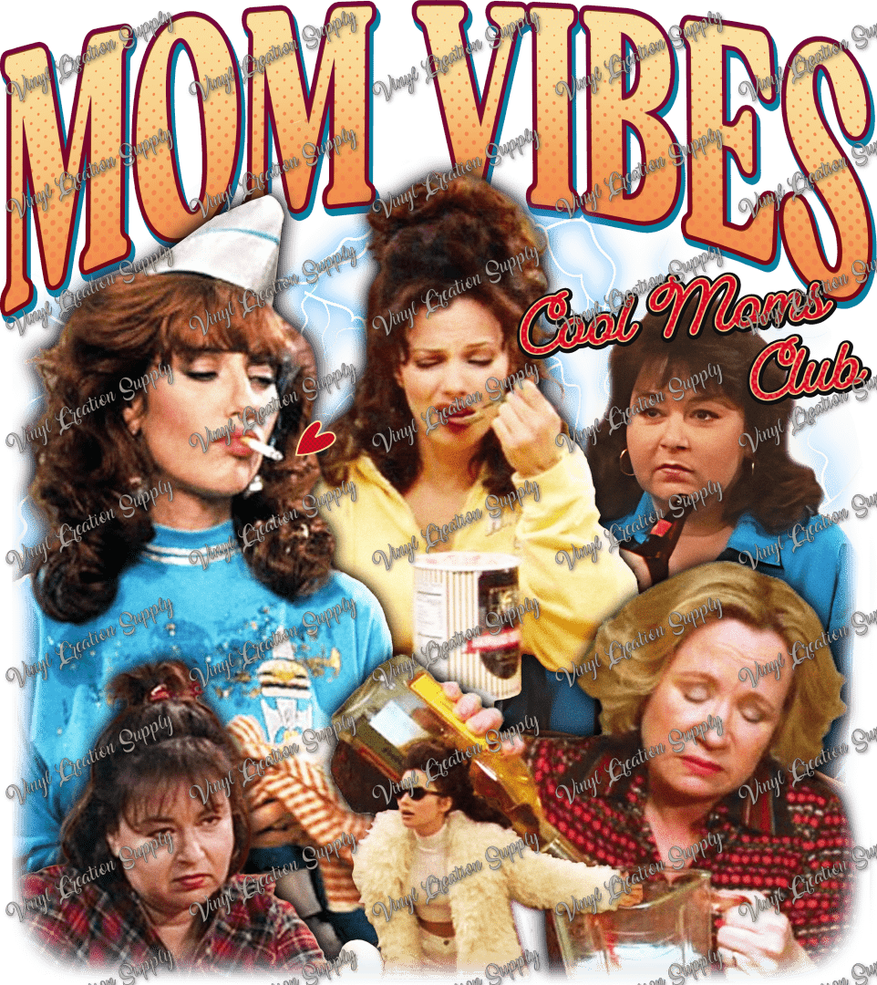 Mom Vibes 2 Vcs Diy Shirts And More 