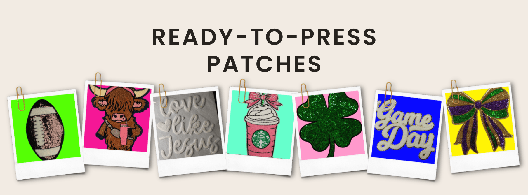 Ready-To-Press Patches - VCS' DIY Shirts & More