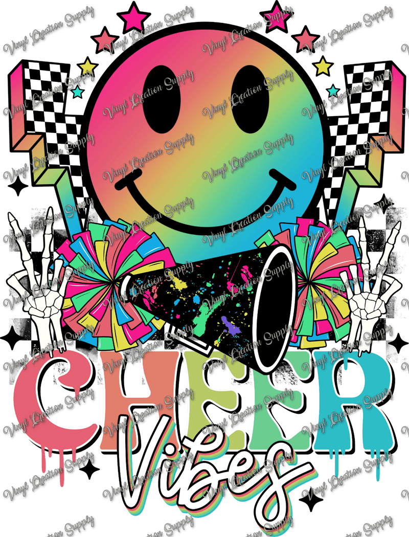 Cheer Vibes Colorful – VCS' DIY Shirts & More