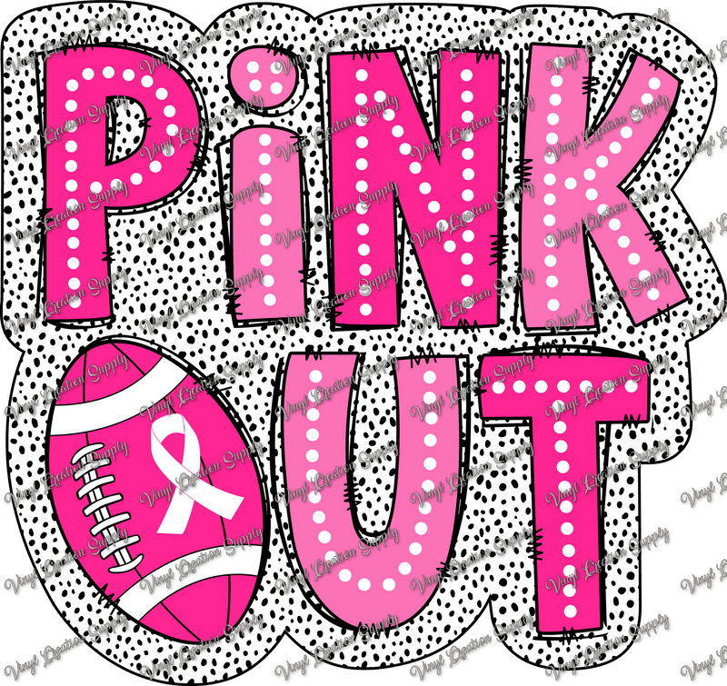 Pink Out Football Polka Dots – VCS' DIY Shirts & More