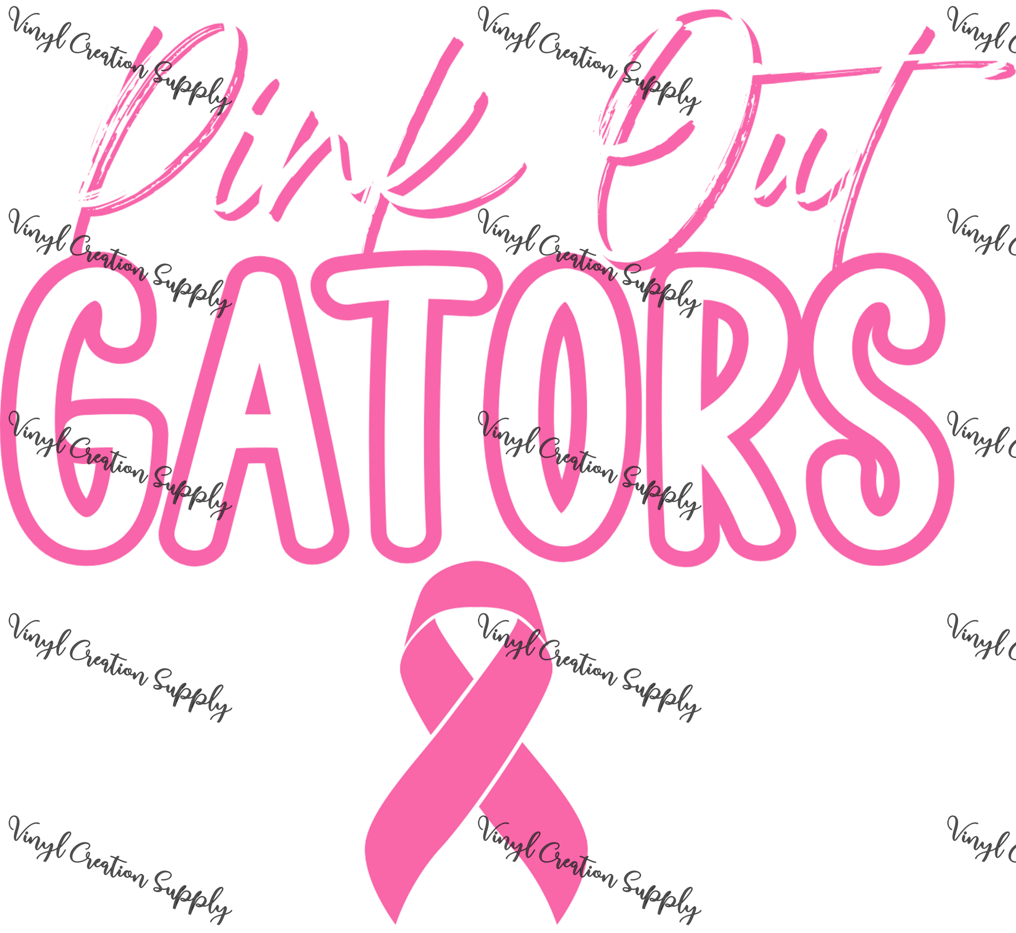 Pink out Gators Ribbon – DIY Shirts & More