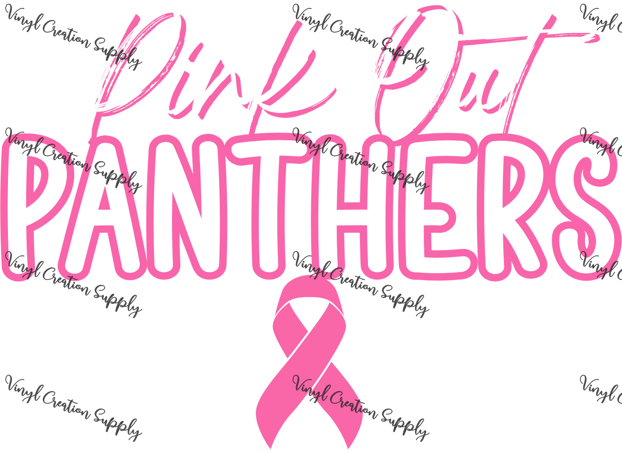Pink out Panthers Ribbon – VCS' DIY Shirts & More