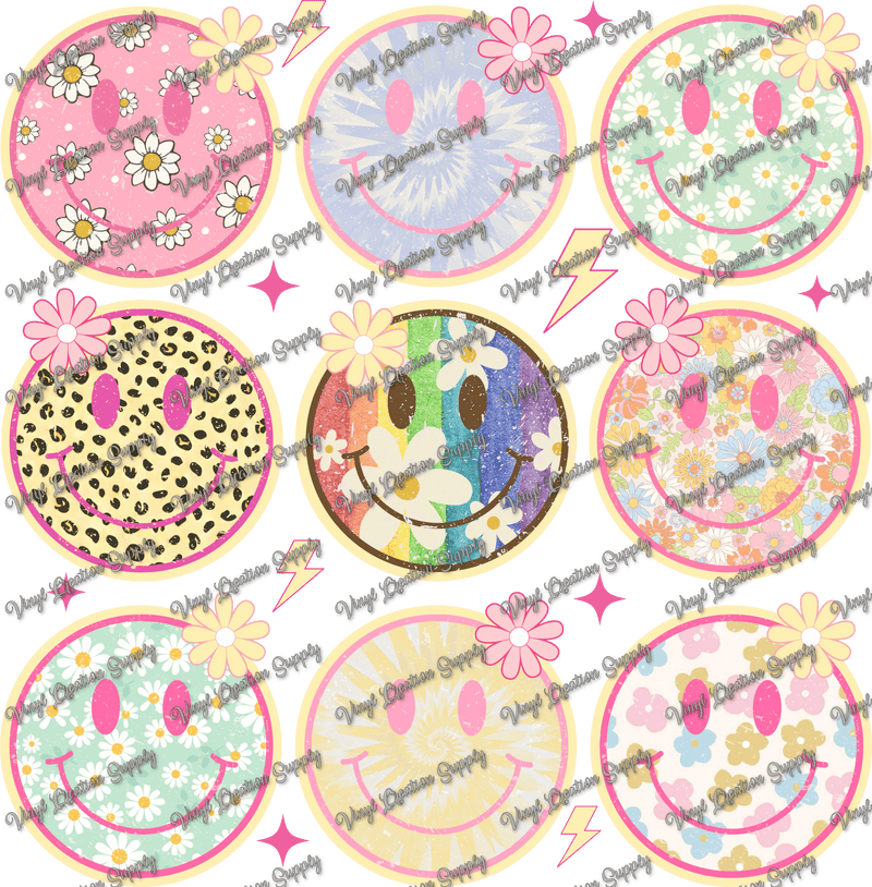 Retro Smiley Collage 2 – VCS' DIY Shirts & More