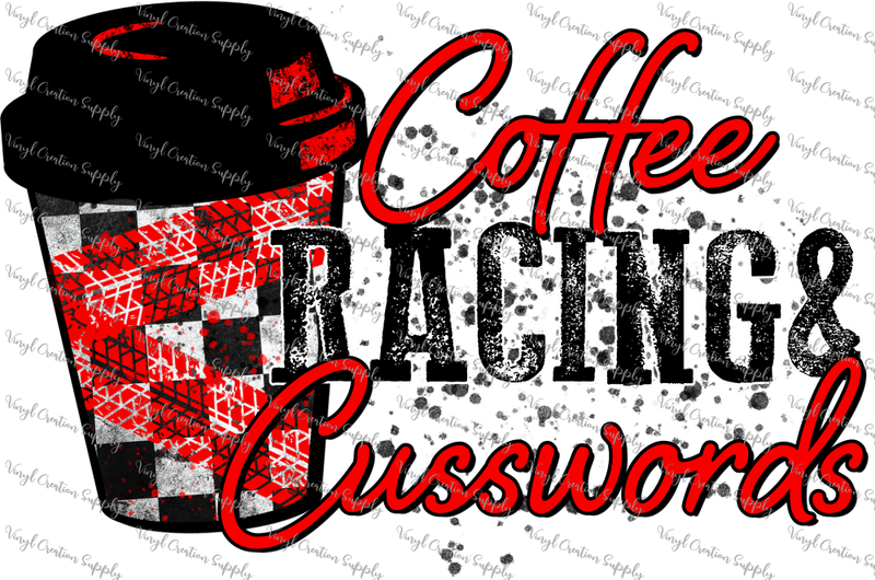 Coffee Time Racing Coffee Racing Red – DIY Shirts & More