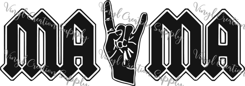 Mama Rock Sign – VCS' DIY Shirts & More