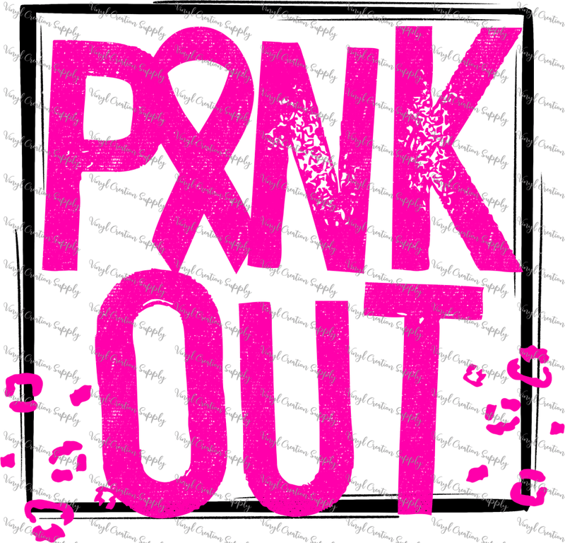 Pink Sign Out Message Pink Out – DIY Shirts & More