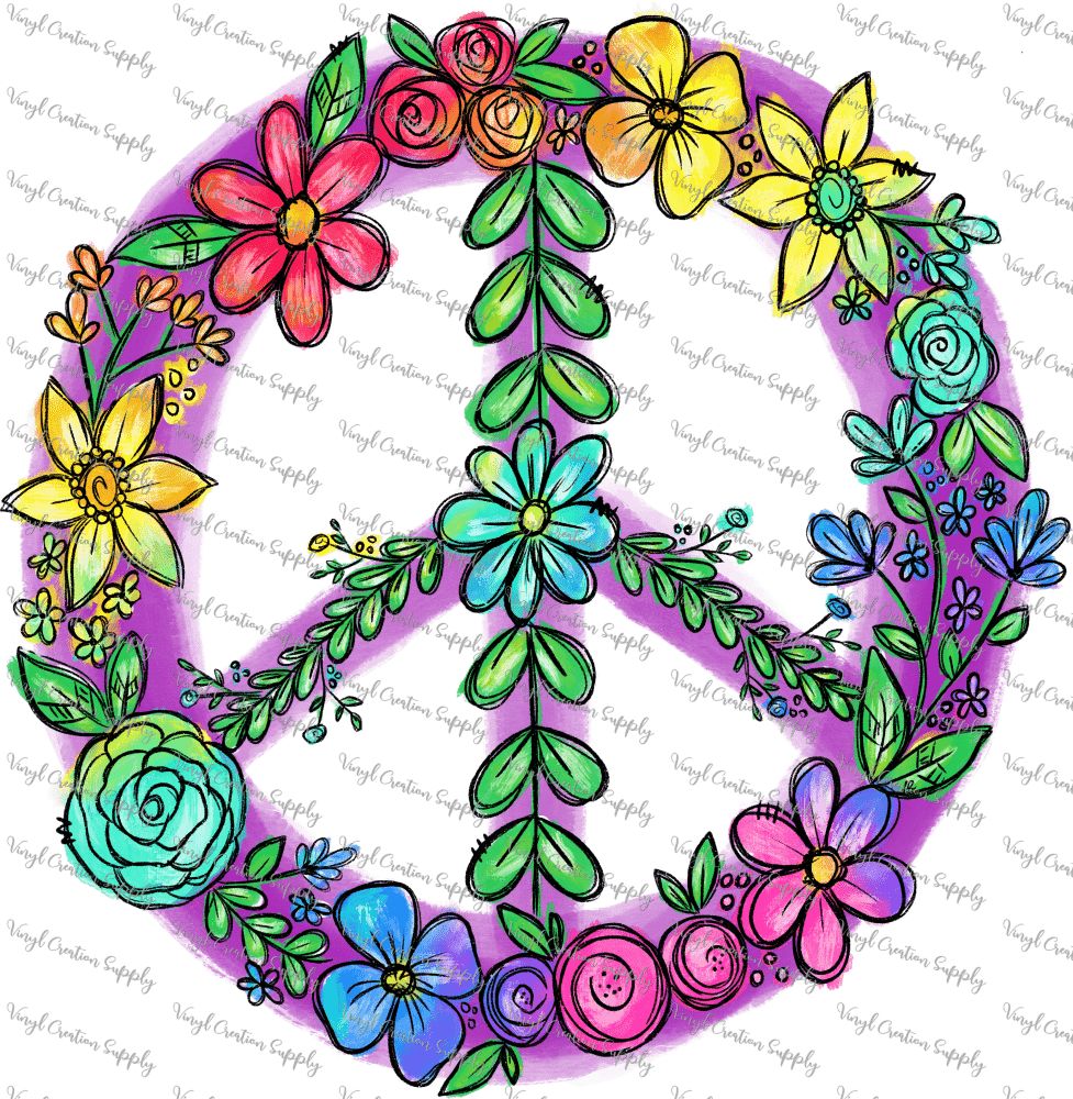 Peace Sign Raspberry Rainbow Peace Sign – VCS' DIY Shirts & More