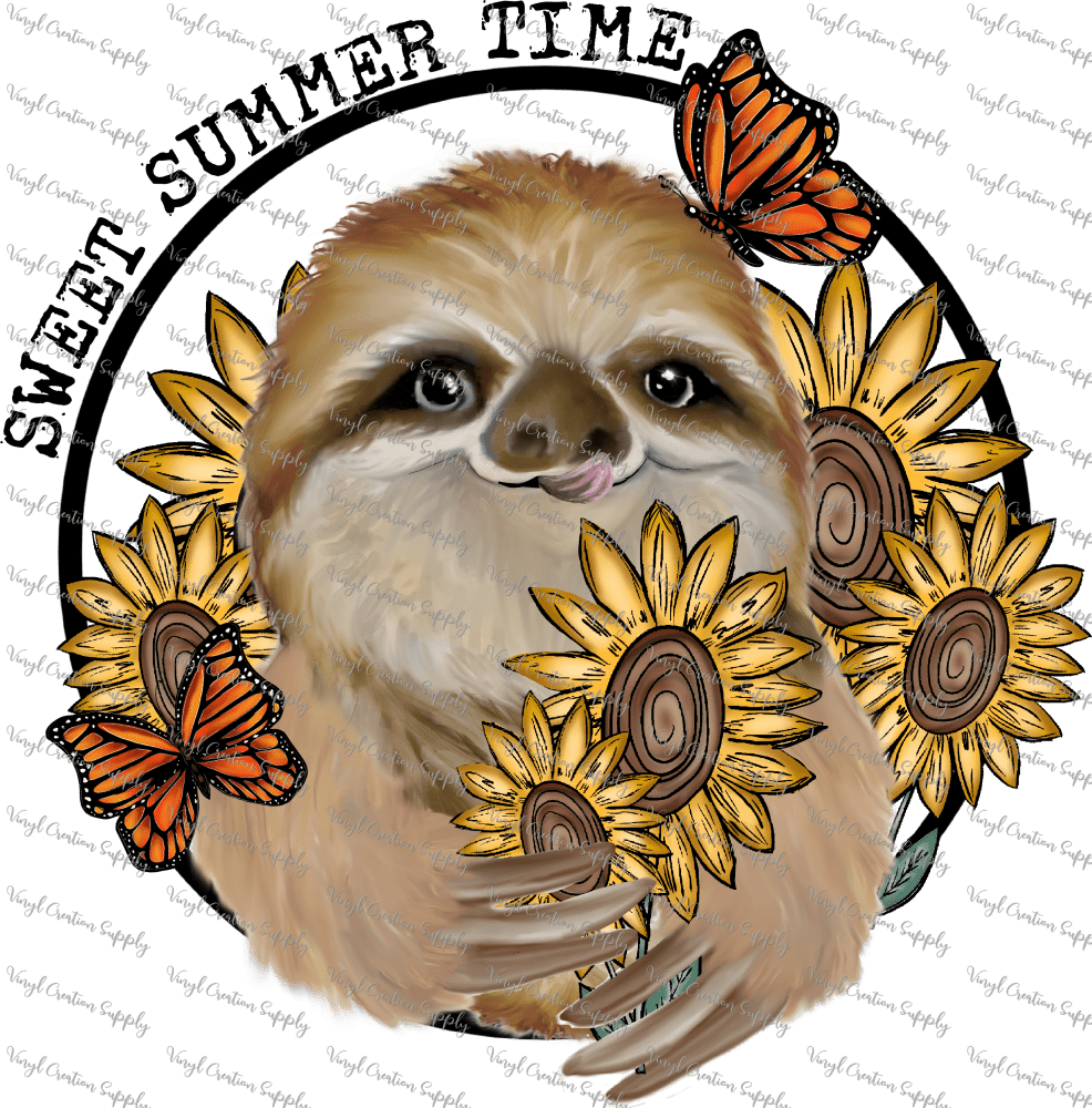 Sloth Summertime – VCS' DIY Shirts & More